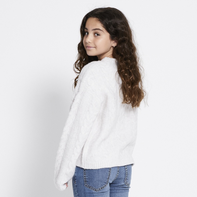 Zopfstrickpullover "Boxy cable star"